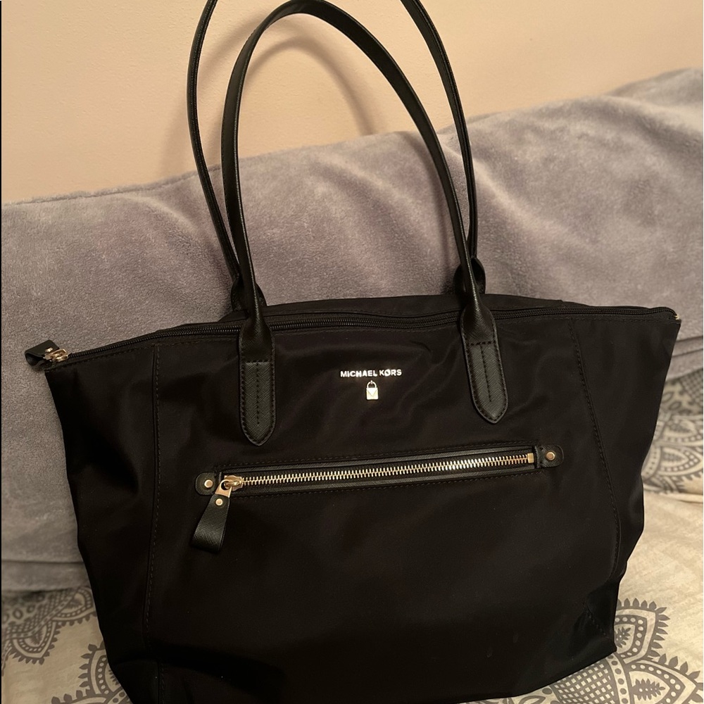 Michael Kors large nylon zip tote